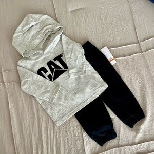 CAT Kids Gray and Black Matching Set